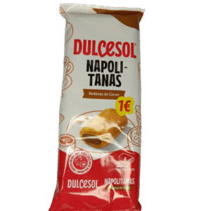 Napolitanas rellena de cacao